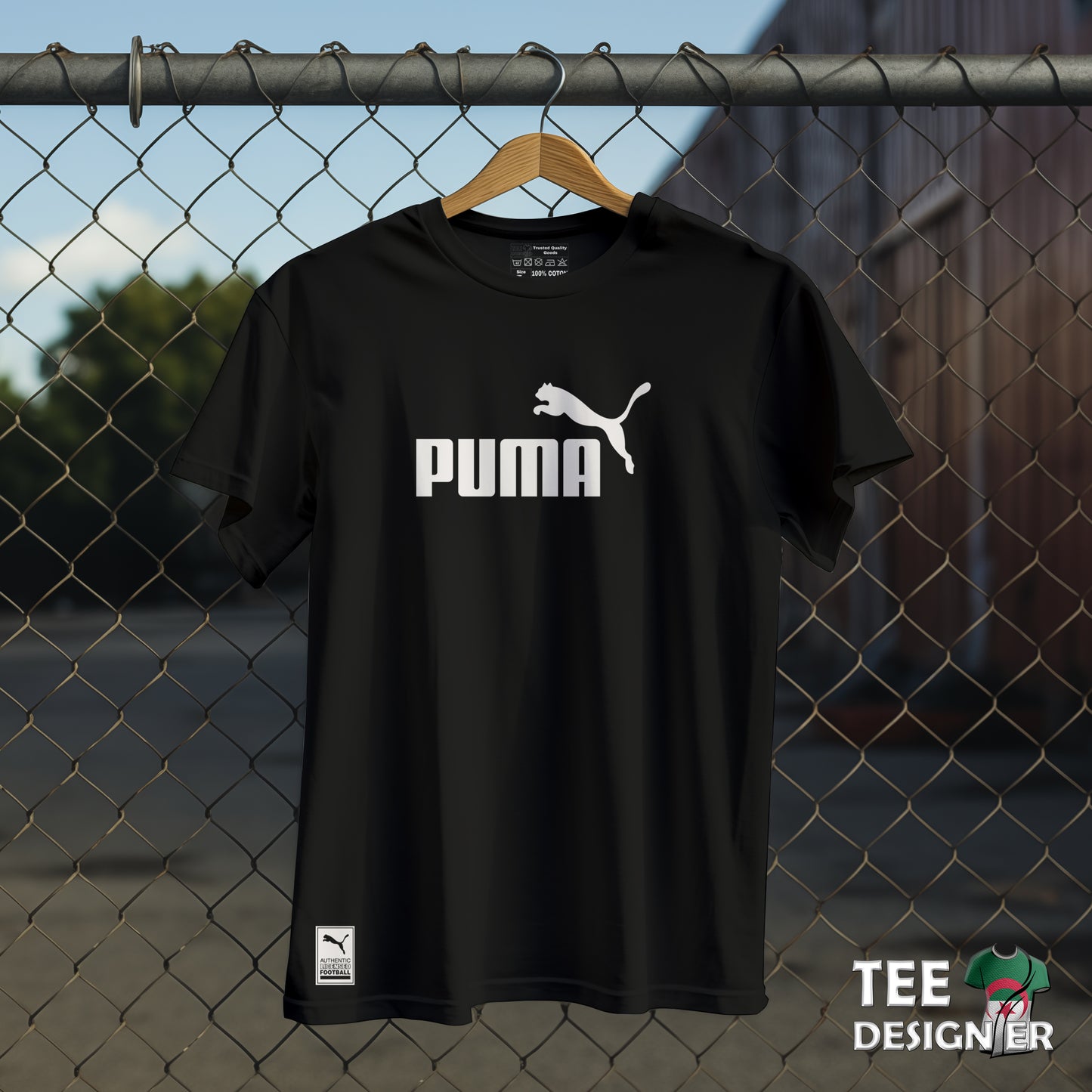 T-Shirt Noir Puma White