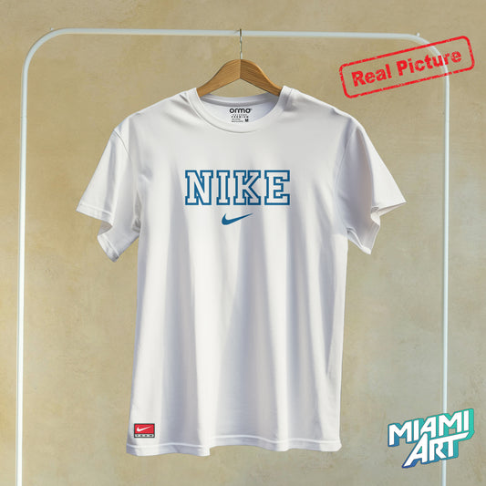 T-Shirt White Nike New Blue