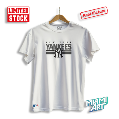T-Shirt White MLB Yankees Black