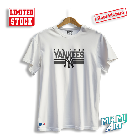 T-Shirt White MLB Yankees Black