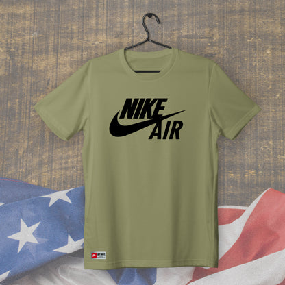 T-Shirt Vert Kaki NIKE Black