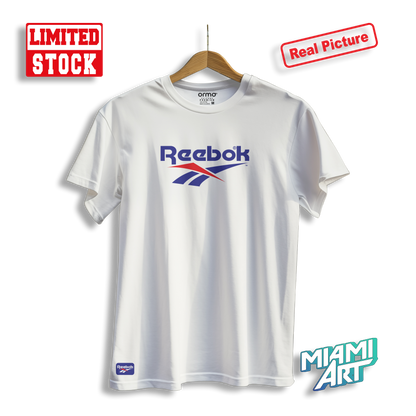T-Shirt White Reebok Blue