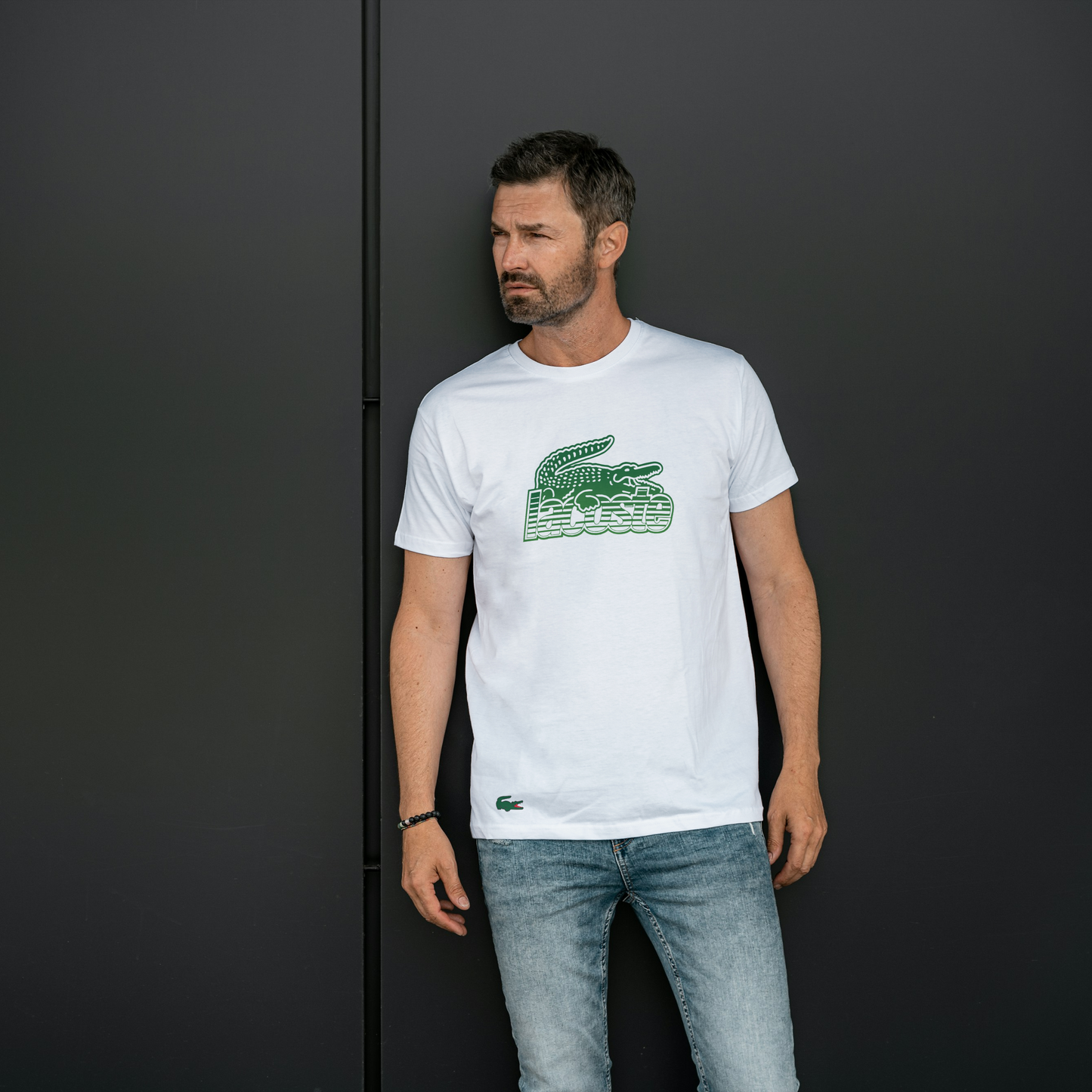 T-Shirt Blanc Lacoste GREEN