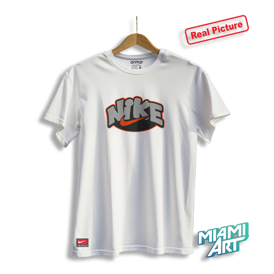 T-Shirt White Nike Graffity