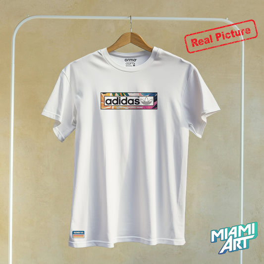 T-Shirt White Adidas Tropical
